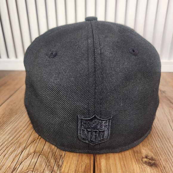 New Era Green Bay Packers 59fifty Fitted 6 7/8" Hat Cap Black NFL Midnight Wool - Picture 5 of 11